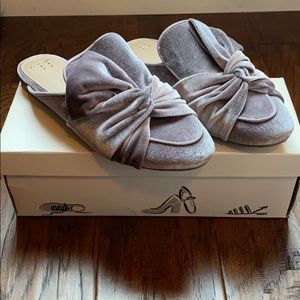 A New Day velvet slides